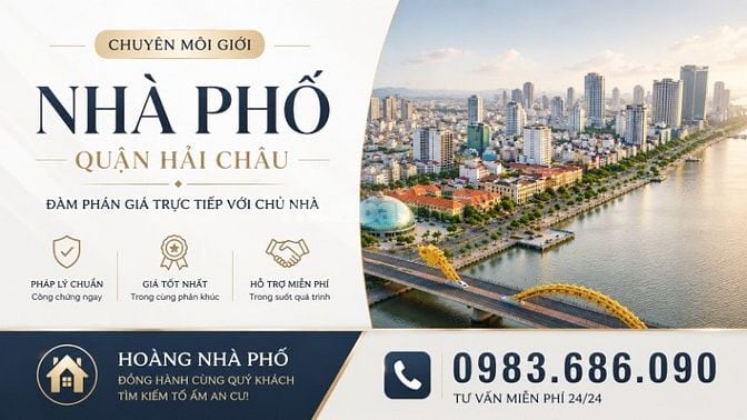 [BÁN NHÀ QUẬN HẢI CHÂU] - Siêu Phẩm Hải Châu 3 Tầng Xây Mới