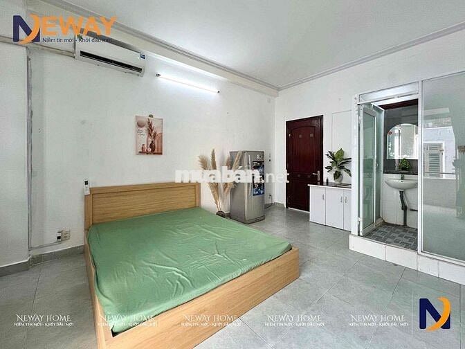 PHÒNG STUDIO FULL NỘI THẤT BAN CÔNG  RỘNG RÃI THOÁNG MÁT GAANF AEONMAL