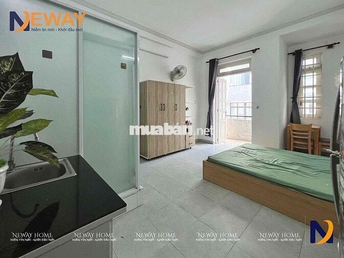 PHÒNG STUDIO FULL NỘI THẤT BAN CÔNG  RỘNG RÃI THOÁNG MÁT GAANF AEONMAL