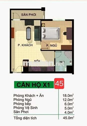 🌈CHUNG CƯ 45m² 1️⃣PN1️⃣PK💥NỘI THẤT CƠ BẢN💥Tân phú Nguyễn Sơn