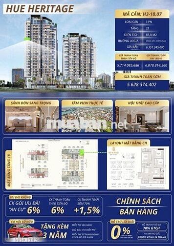 SIÊU PHẨM 3PN GÓC TẦNG CAO – VIEW TRIỆU ĐÔ GIỮA TRUNG TÂM THÀNH PHỐ 🌆