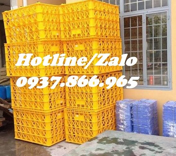 Sọt ship hàng, thùng nhựa có 8 bánh xe, sọt công nghiệp, giá sọt có bá