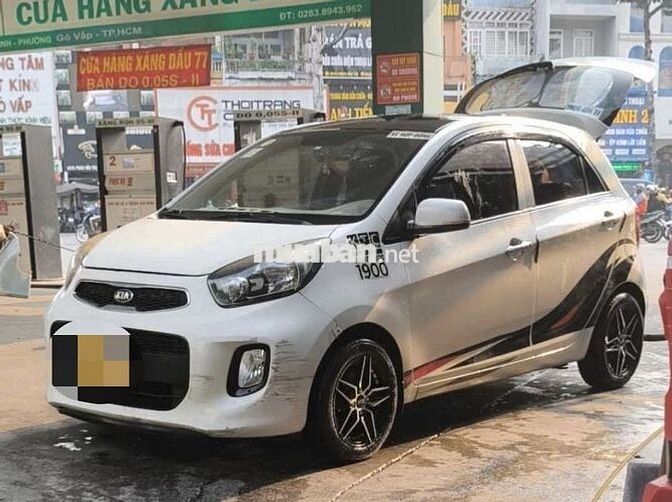 Kia Morning 2015 Số sàn 130.000 km Trắng