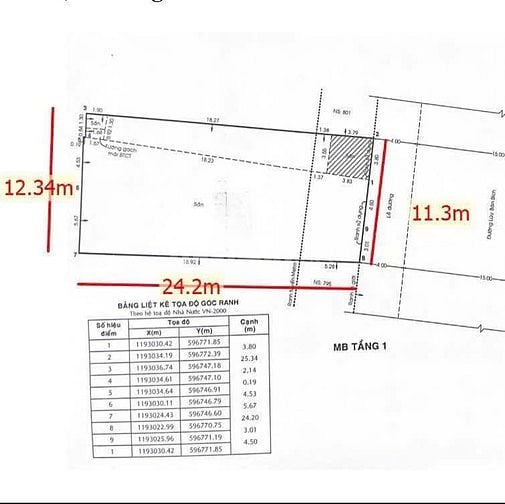MT 797-799 Lũy Bán Bích - 11x24m. CN 279m² - Hầm 7 Tầng. HĐT: 300tr/th