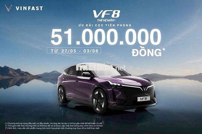 Đặt cọc VinFast VF 8 Thế hệ mới