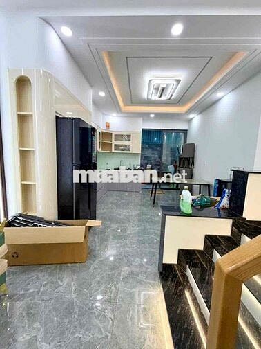 nhà 2 lầu 1 trệt Bình Chuẩn,Thuận An,đầy đủ nội thất,đường 7m đậu ô to