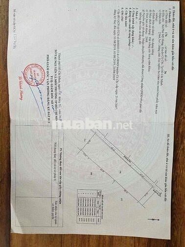 cần bán 2364m2 ngang 93x26 giá 2,75 tỷ tl