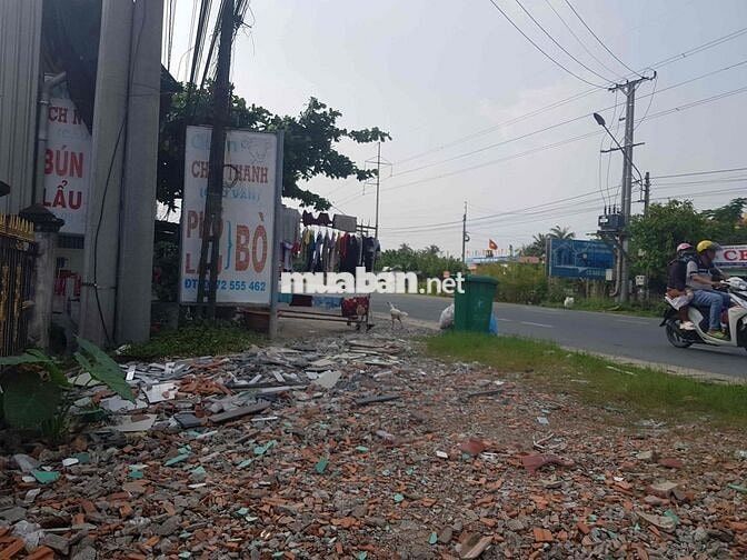 Bán nhà đất mặt tiền QL50, thị trấn Vĩnh Bình Tiền Giang