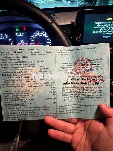 Kia Morning 2024 GT Line 30000 km Trắng
