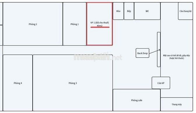 CHO THUÊ 300m2 sàn Văn Phòng 109 Trường Chinh chỉ 100k/m2