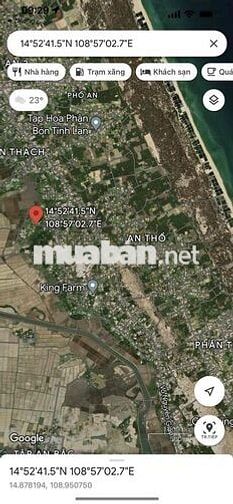 Mặt tiền đường cách bãi tắm chỉ 1km cạnh khu dân cư