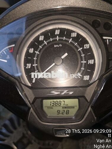 Honda SH125i 2017 Đen 13887 km