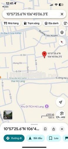 Đất SHR 60m2 tc 100% đường 7m gần kdl Hố Lang