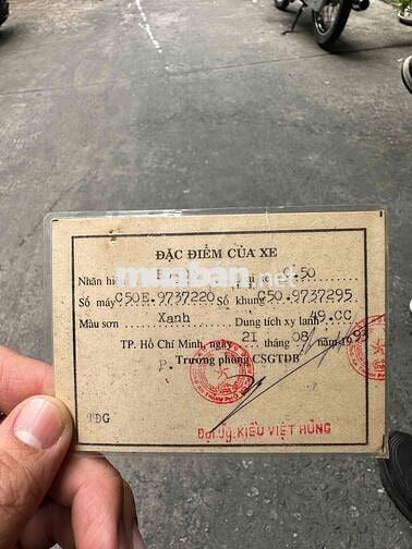 Honda Super Cub 50 1986 Xanh Trắng