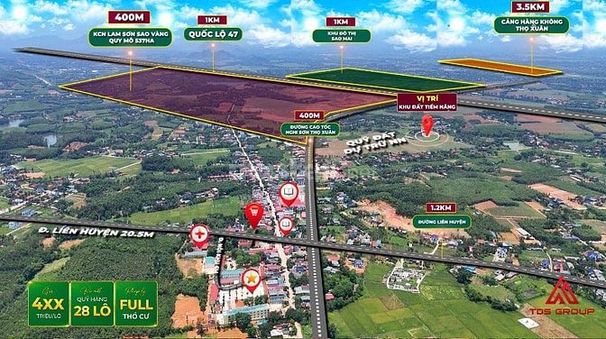 Cần bán lô đất cách kcn lam sơn sao vàng 400m