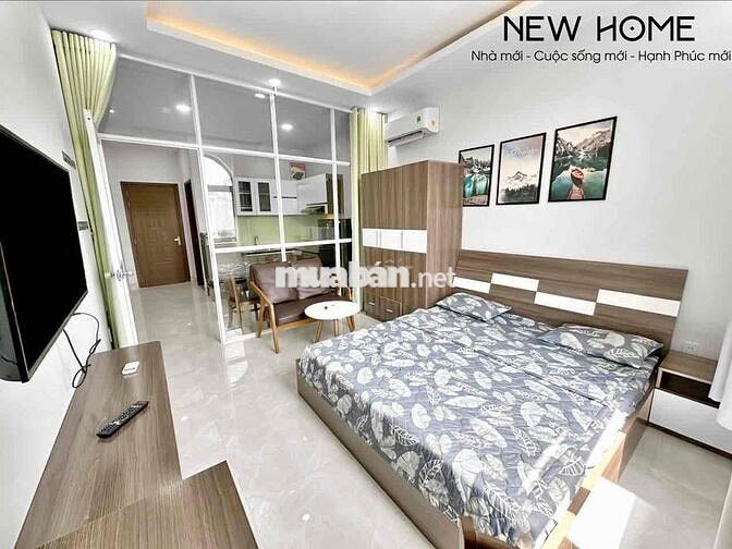 Căn hộ phòng ngủ tách bếp, cửa sổ thoáng, ngay cầu Bông -kế bên quận 1