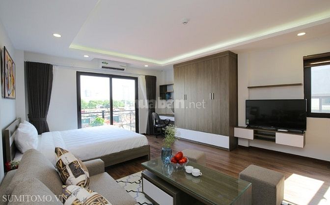 òa nhà Sumitomo cho thuê căn hộ 1 ngủ -60-65m2 thoáng, nội thất mới