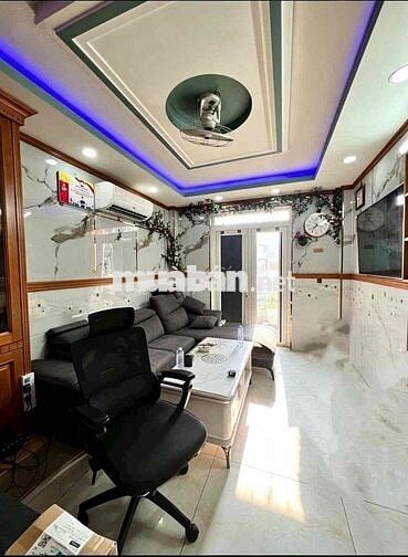 NHÀ ĐẸP 5 TẦNG PHẠM ĐĂNG GIẢNG- 2 MẶT HẺM XE HƠI- DTSD 152M2- NỞ HẬU