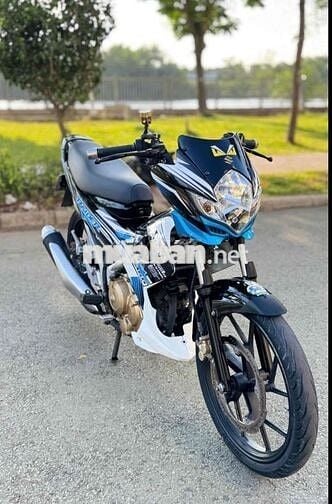 Suzuki Raider Đen Xanh Trắng