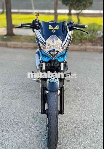 Suzuki Raider Đen Xanh Trắng