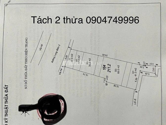Bán nhà mặt phố Long Biên 2, Diện tích 223m2 đất, sổ đỏ chính chủ