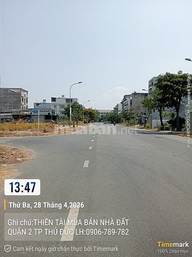 BÁN ĐẤT NỀN D/A KHU 50HA P CÁT LÁI QUẬN 2 CỦ, GIÁ 67TR/M