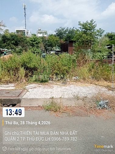 BÁN ĐẤT NỀN D/A KHU 50HA P CÁT LÁI QUẬN 2 CỦ, GIÁ 67TR/M