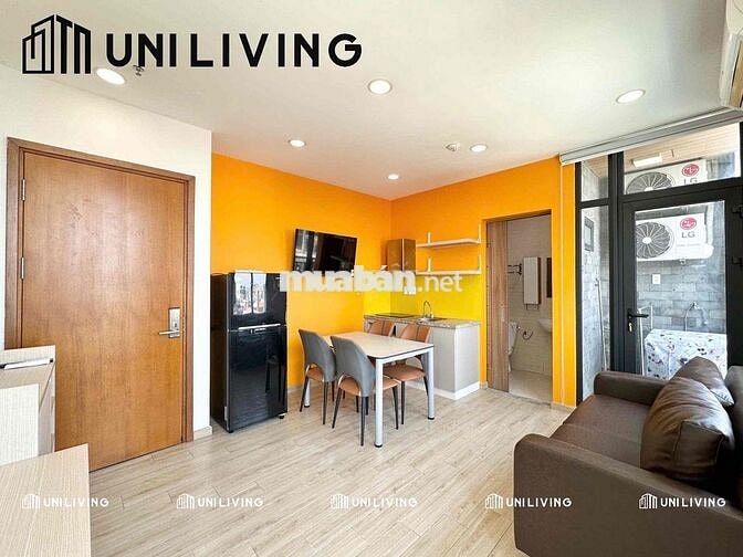 ☘️ 1PN Tách Bếp, View cao thoáng mát có Balcony ở gần Quận 1
