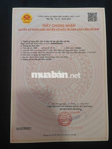 Đất nghỉ dưỡng view đẹp ven Đà Lạt