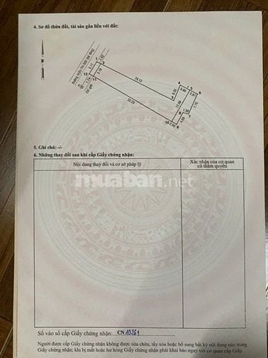 Bán lô 260m, thổ cư 215m, sổ riêng nở hậu hinh L, 1 sẹc TH4, sát tt HM