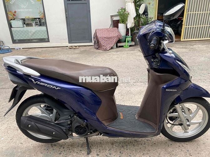 Honda Vision 2014 màu Xanh bs 779 đuôi