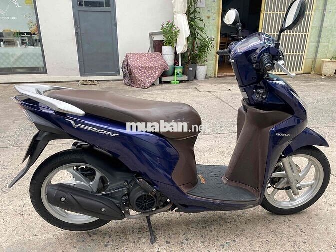 Honda Vision 2014 màu Xanh bs 779 đuôi