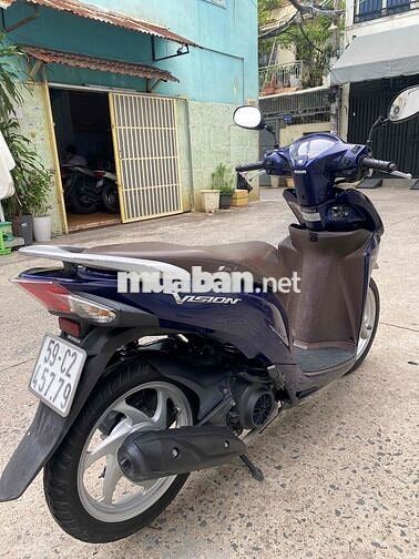Honda Vision 2014 màu Xanh bs 779 đuôi