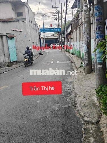 Đất f0 Trần Thị Hè, sổ riêng, 4.2m x 12, 3.79 tỷ