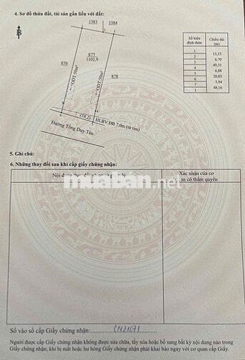 10x55x50tc (550m2) P.Chơn Thành giá đầu tư