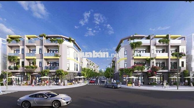 Nhà phố mặt tiền 208m2 dtsd, 4ngủ 5wc, Bình Thung phường Đông Hoà