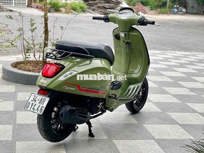 Piaggio Vespa Sprint 2024 Xanh rêu 4000km