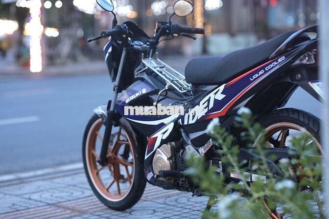 Suzuki Raider R150 Đen Tím Trắng