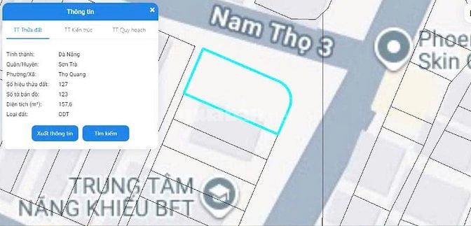 CHO THUÊ ĐẤT 2 MT VỊ TRÍ ĐẸP – NGÃ 3 VÕ DUY NINH & NAM THỌ 3 ,SƠN TRÀ