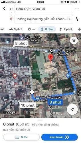 Bán CHDV ngay chợ Vườn Lài, đang có dòng tiền ổn định