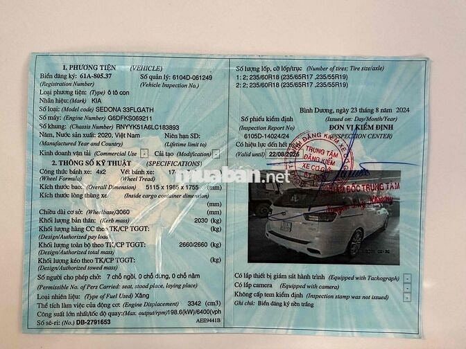 Kia Sedona 2020 Bản full Trắng
