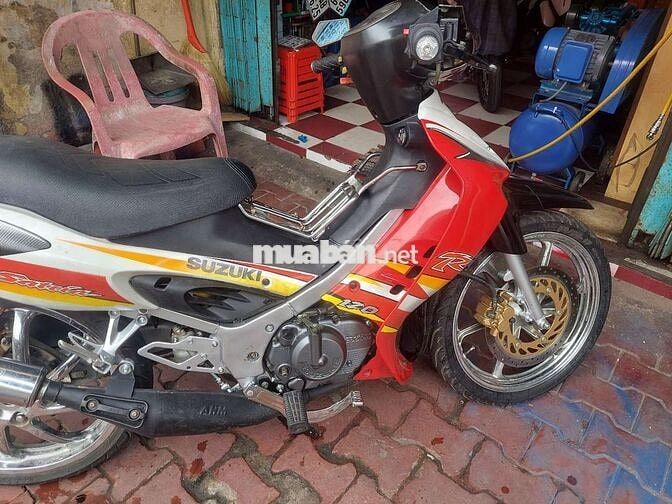 Suzuki Satria 120 Đỏ Trắng Đen