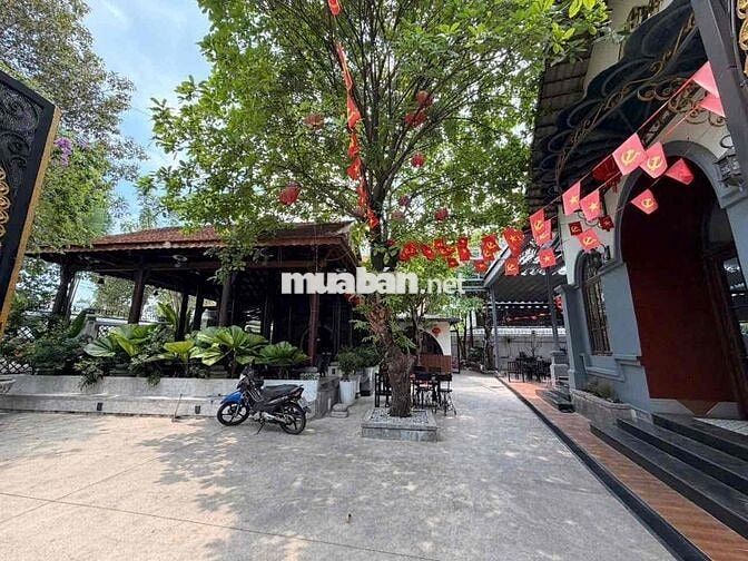 Mặt bằng 800m2 sẵn bàn ghế , Cây , hồ cá gần Tp.Mới