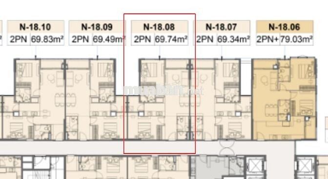 Chủ Cần Tiền Bán Gấp FPT4 Tầng 18 View Biển - Thành Phố Tầng Cao 2PN