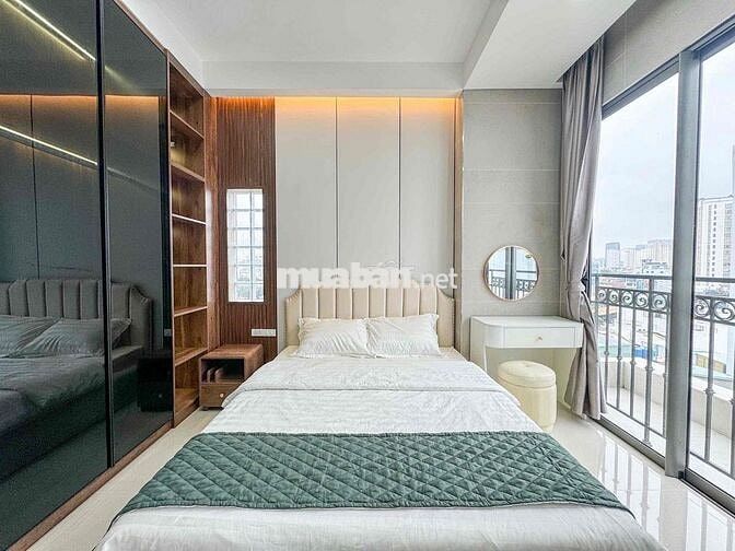 ✅Căn hộ 1 Phòng Ngủ, Ban công, Máy giặt riêng, Tầng cao thang máy