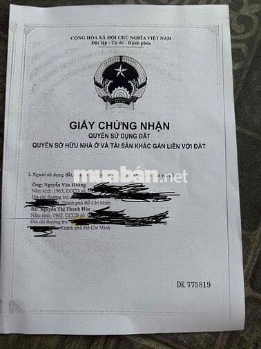 BÁN ĐẤT MẶT TIỀN ĐƯỜNG SONG HÀNH HÓC MÔN