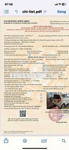 Chevrolet Spark LTZ 2015 Trắng