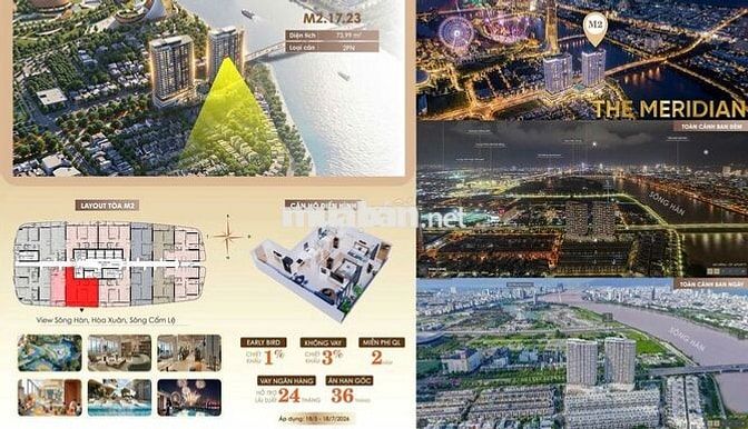CĂN HỘ 2PN VIEW SÔNG HÀN – THE MERIDIAN ĐÀ NẴNG
