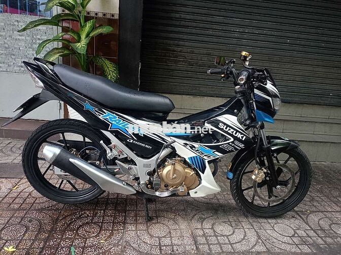 Suzuki Raider Đen, Xanh, Trắng