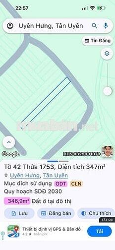 Chính chủ cần bán lô đất phường Uyên Hưng